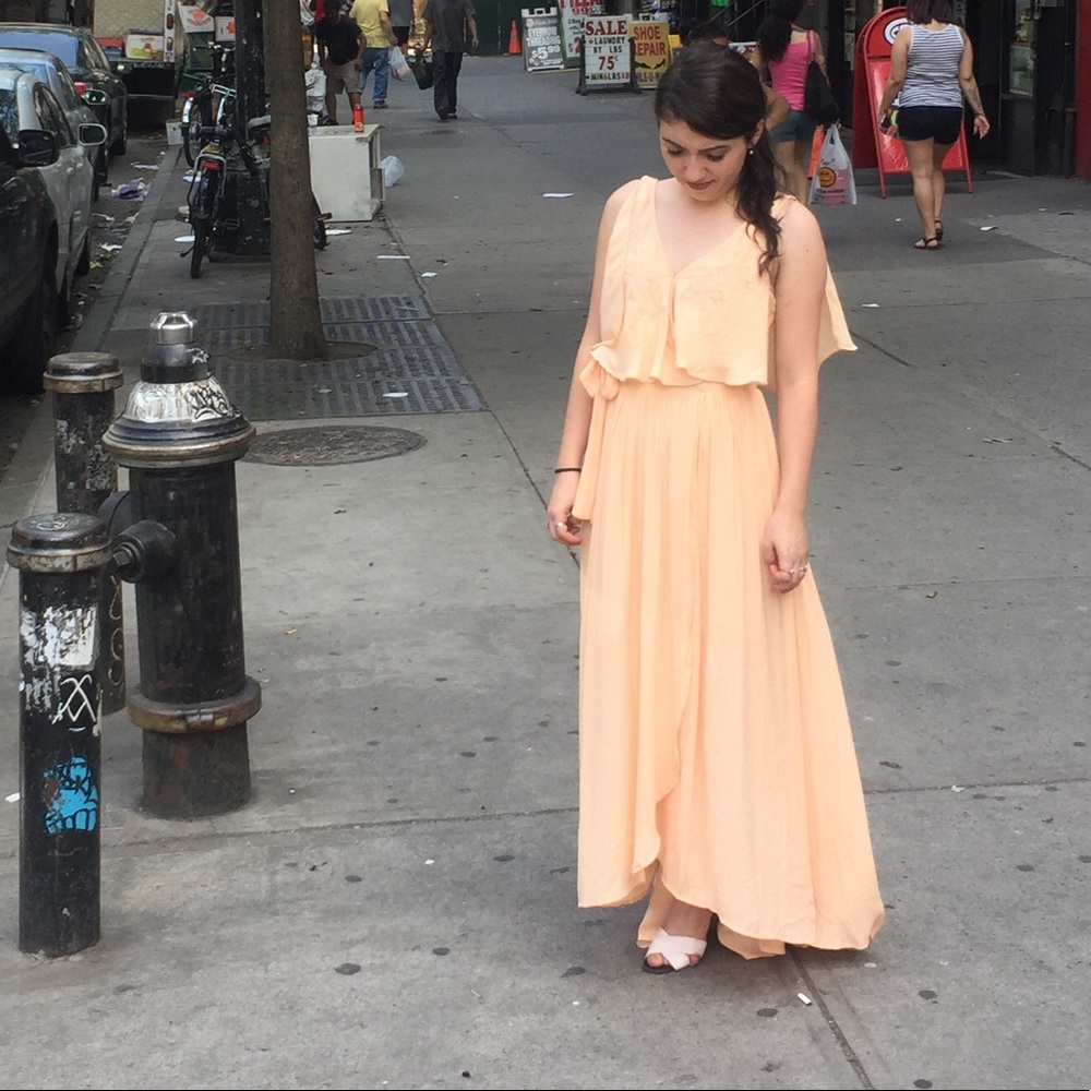 Free People Fiona’s Wrap Maxi (Peach)